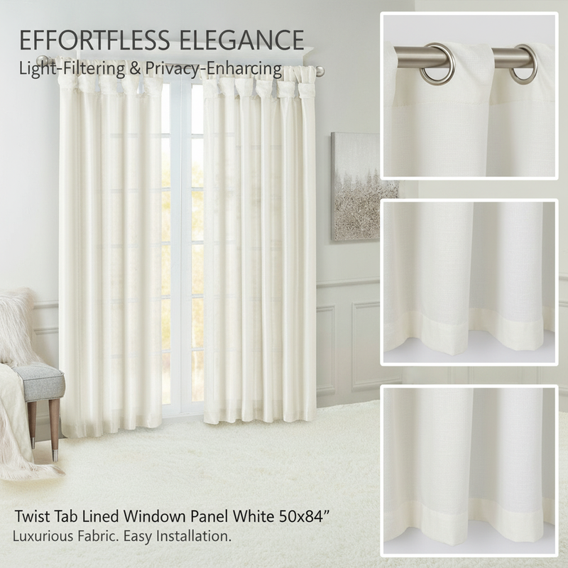1PCS White Polyester Twist Tab - Privacy Filter 2Pack บทวิจารณ์และราคา