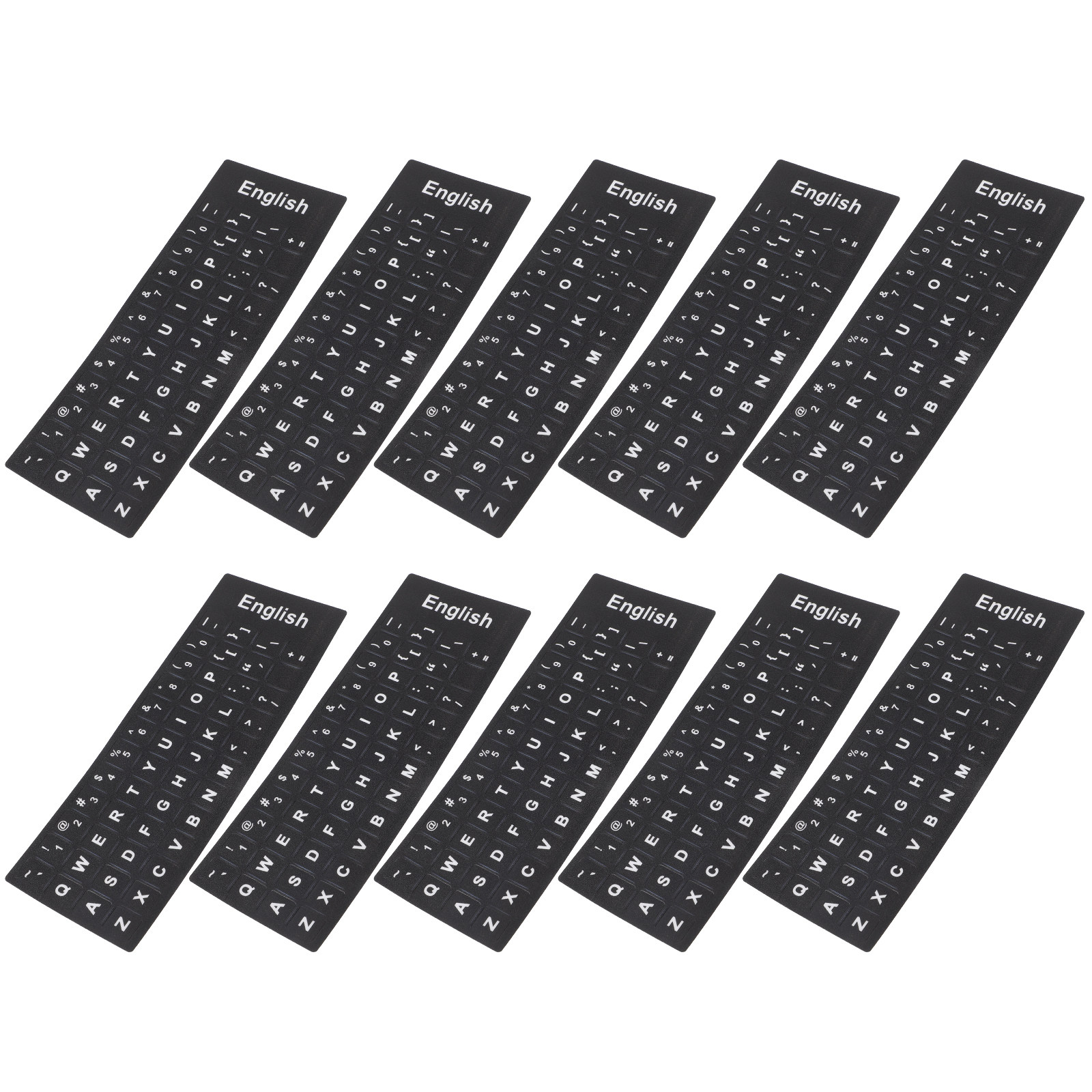 10 Sheets English Keyboard Let - Dust Removal Sticker บทวิจารณ์และราคา