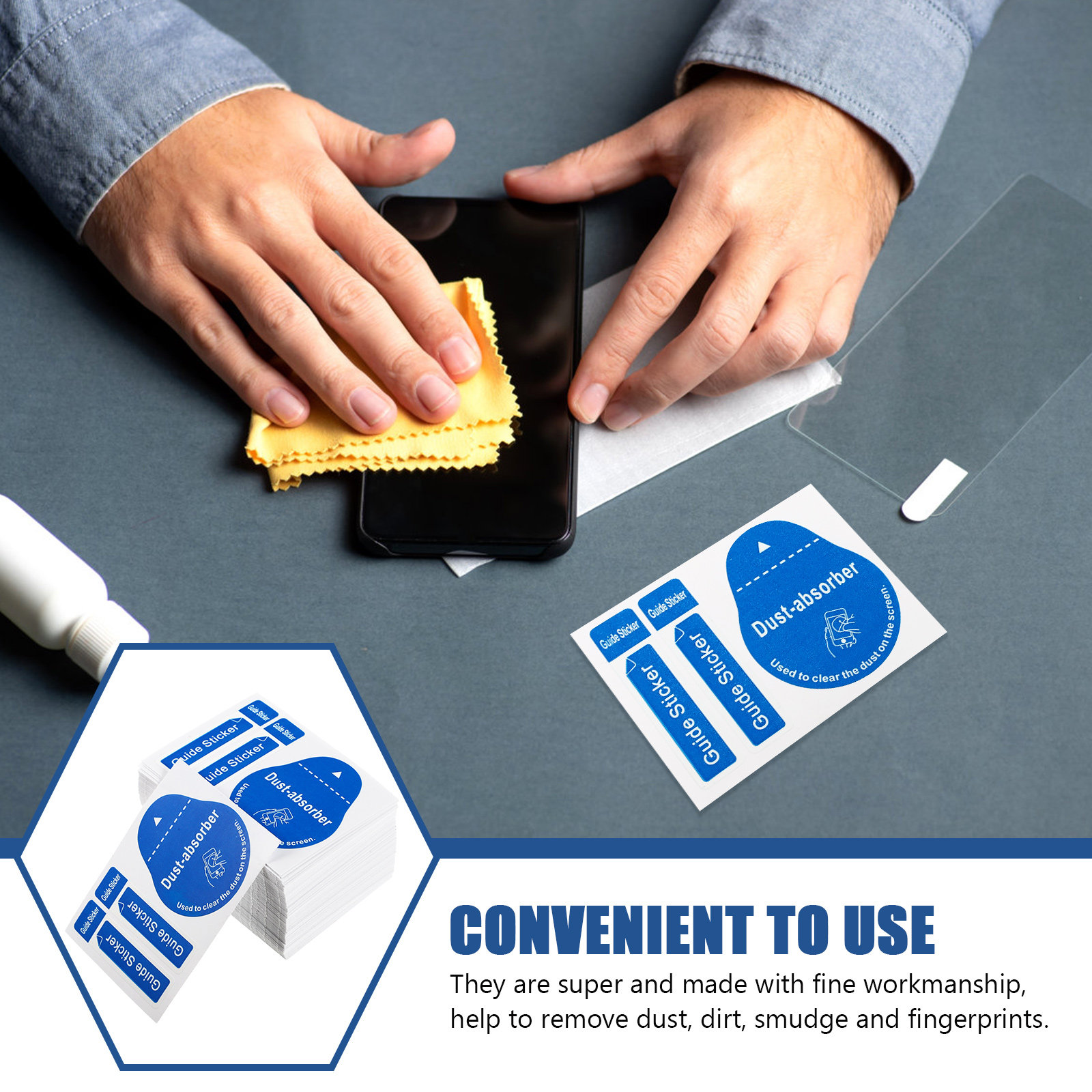 200pcs LCD Screen Dust Removal - Dust Removal Sticker บทวิจารณ์และราคา