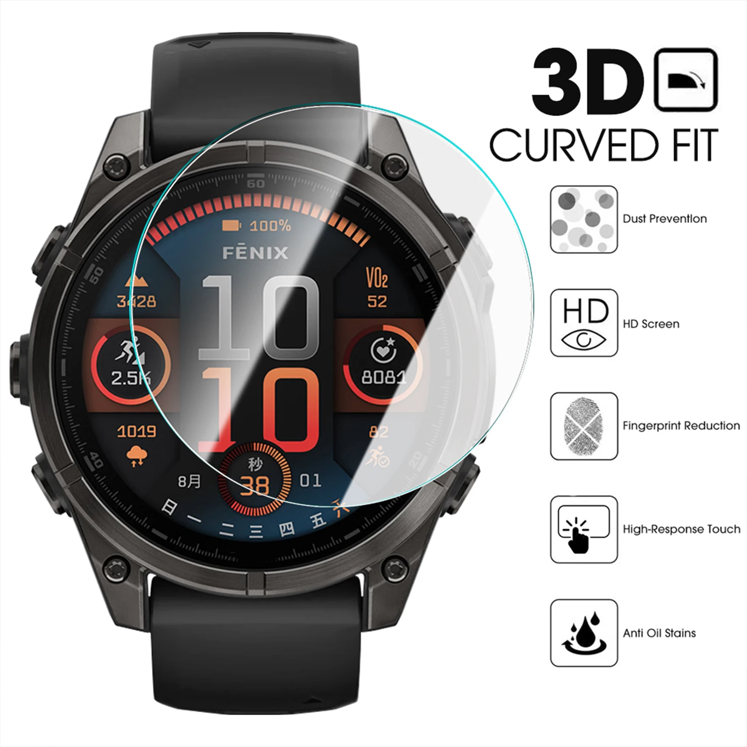 HD Tempered Glass For Garmin F - Screen Alignment Tool บทวิจารณ์และราคา