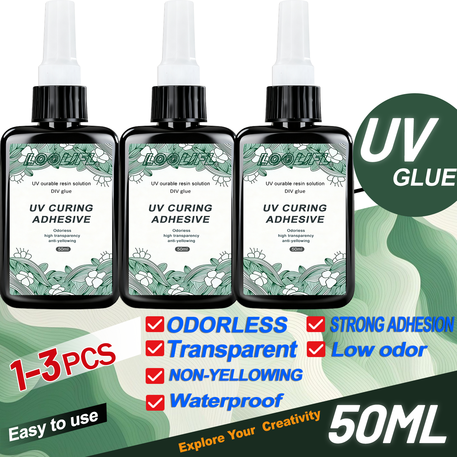 LOOLIFL New Strong 50ml UV Glu - Liquid Uv Glue Kit บทวิจารณ์และราคา