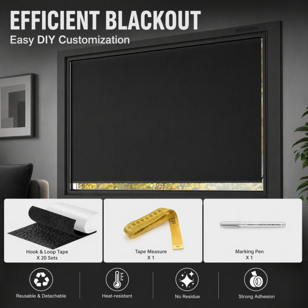 100% Blackout Curtain Darkest  - Privacy Screen Protector บทวิจารณ์และราคา