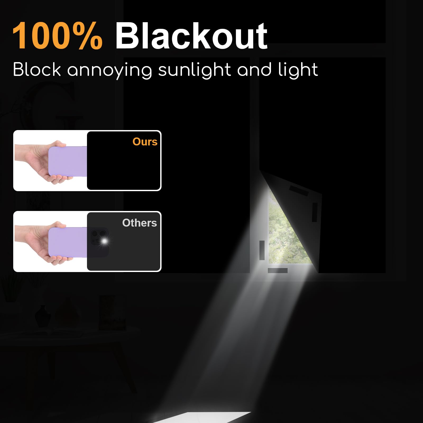 100% Blackout Curtain Darkest  - Privacy Screen Protector บทวิจารณ์และราคา