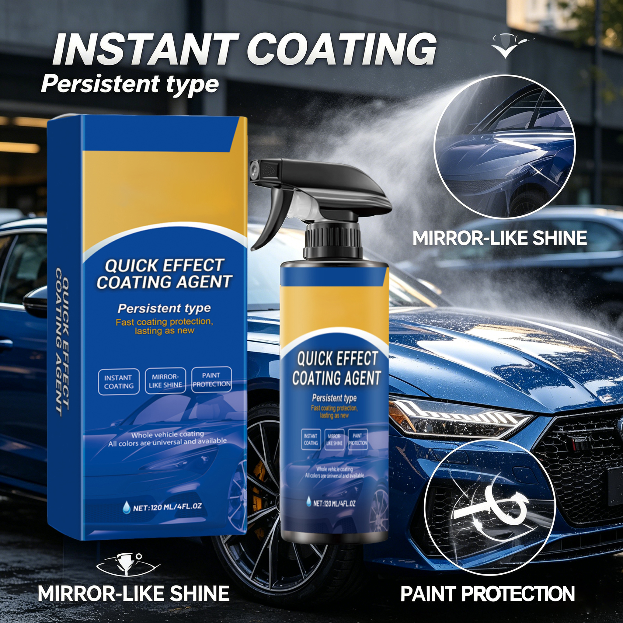 Car Quick Coating Agent Spray  - Nano Liquid Coating บทวิจารณ์และราคา