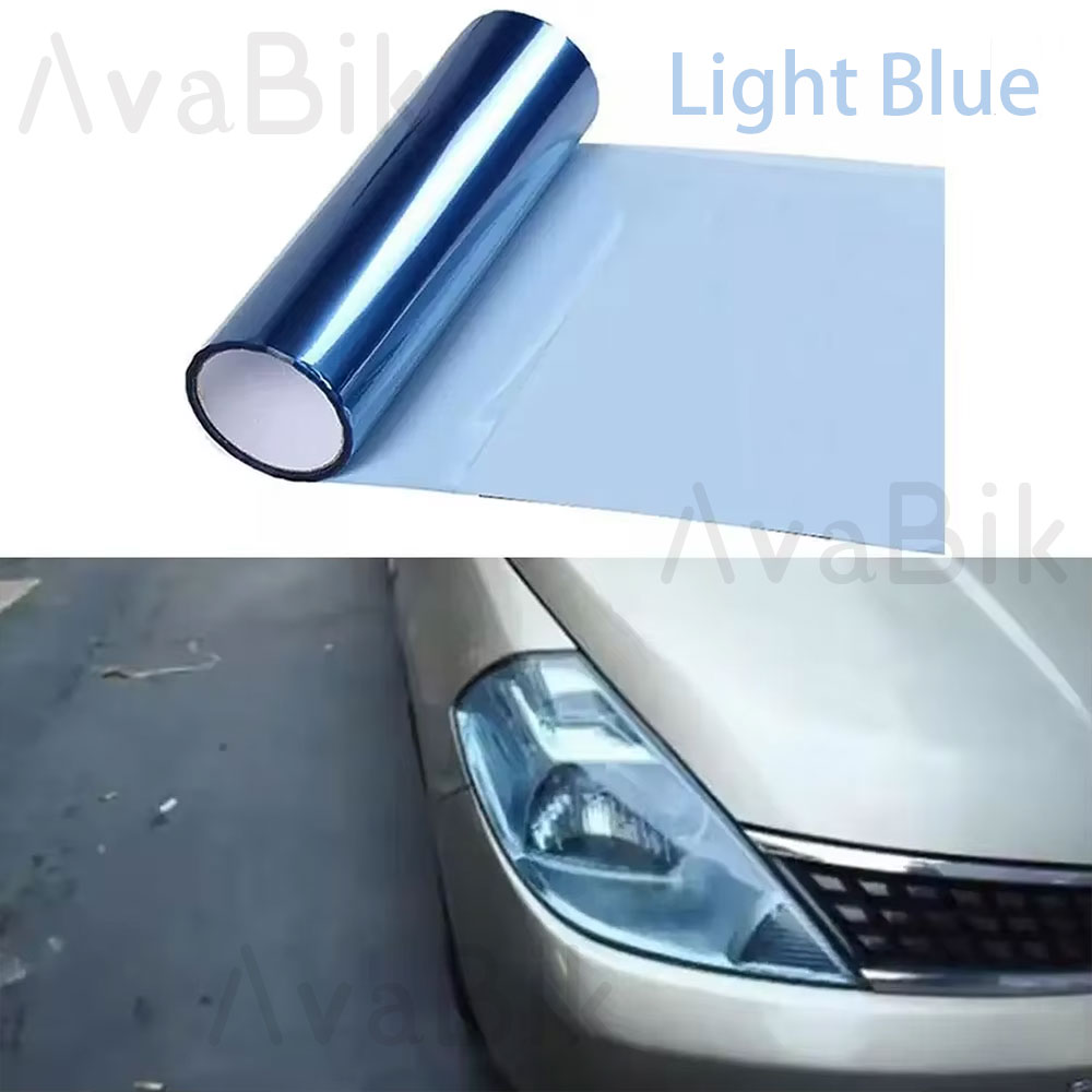 30CM Car Headlight Blue Tint F - Anti Blue Light Film บทวิจารณ์และราคา
